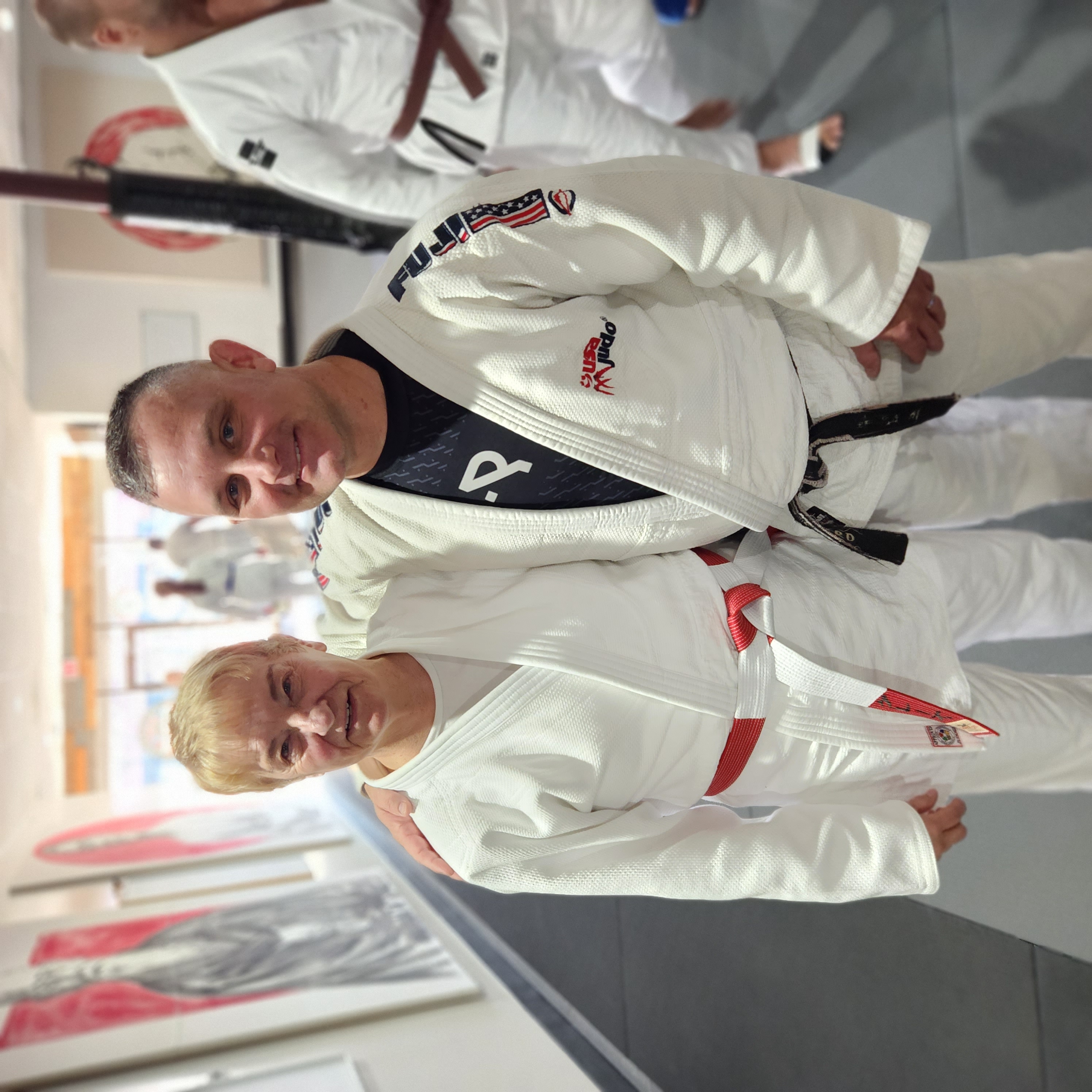 Glaze Sensei and Jessey Bouchard at a kata workshop
